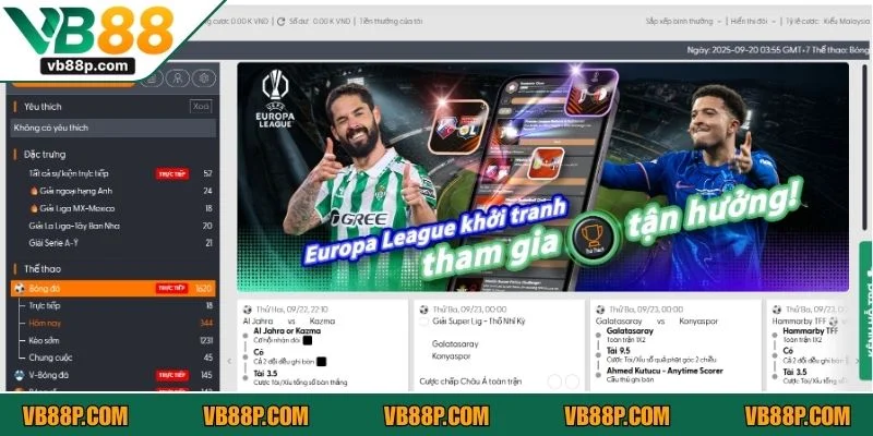 Bảng tỷ lệ phản ánh sức mạnh và cơ hội thắng thua của từng đội