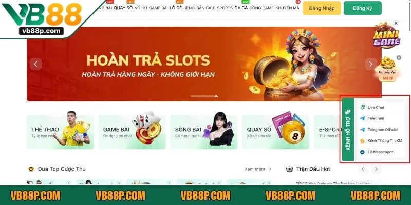 Các kênh hỗ trợ hợp lệ hiện nay 