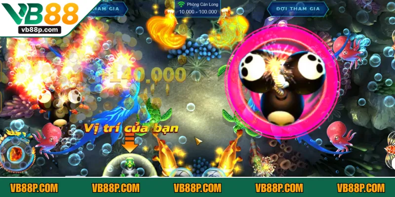 Nhắm vào những con mồi đang bơi đơn lẻ trong bắn cá Long Thần