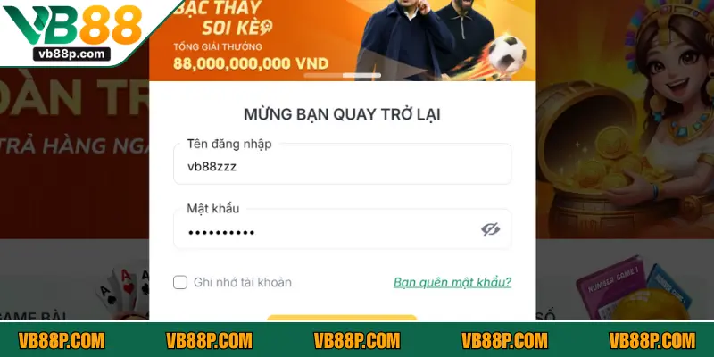 Sai tên tài khoản hoặc mật khẩu không truy cập được