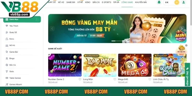 VB88 hợp tác cùng nhiều nhà phát hành lớn, tạo sân chơi chuyên nghiệp